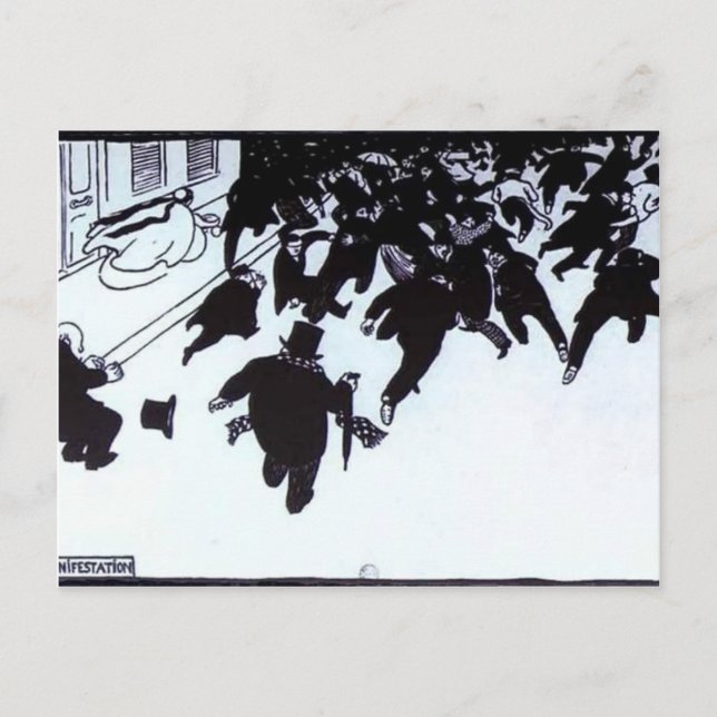 Carte Postale Felix Vallotton : La Manifestation (Devant)
