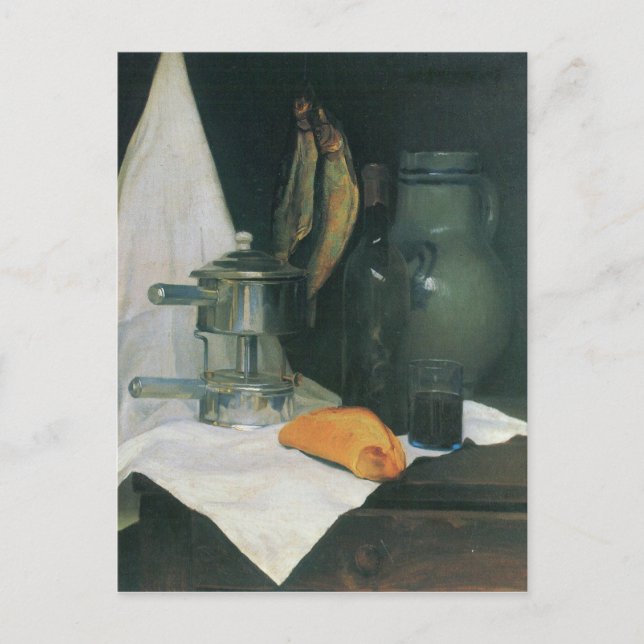 Carte Postale Felix Vallotton - La vie morte avec des harangerie (Devant)