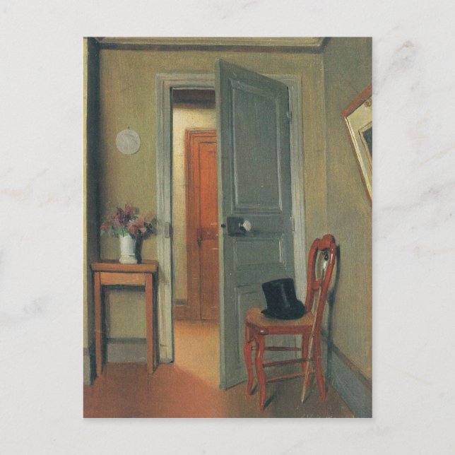 Carte Postale Felix Vallotton - La visite (Devant)