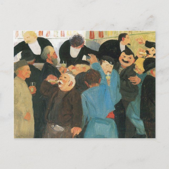 Carte Postale Felix Vallotton - le Bistro (Devant)
