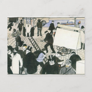 Carte Postale Felix Vallotton - Scène de rue