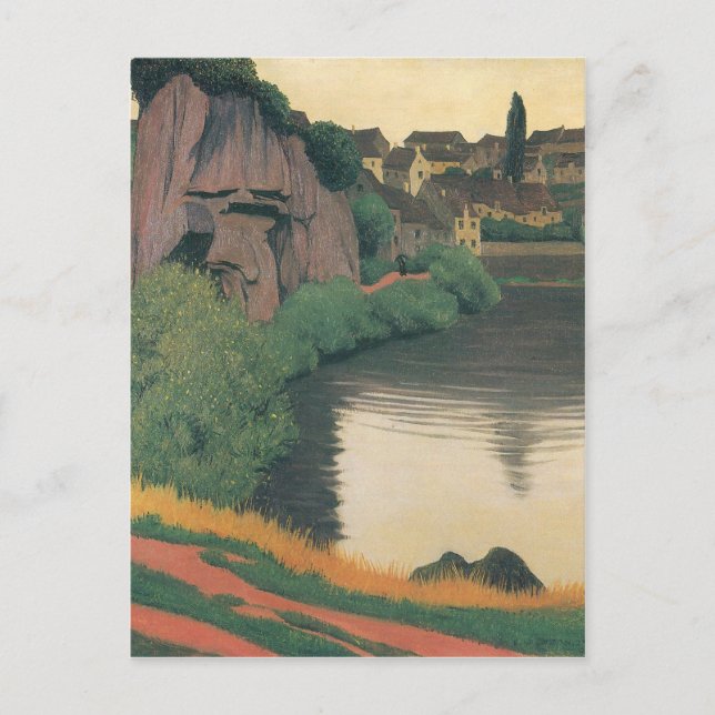 Carte Postale Felix Vallotton - Semur Paysage (Devant)
