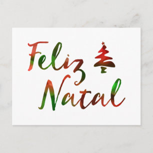 Carte Postale Feliz Natal bokeh