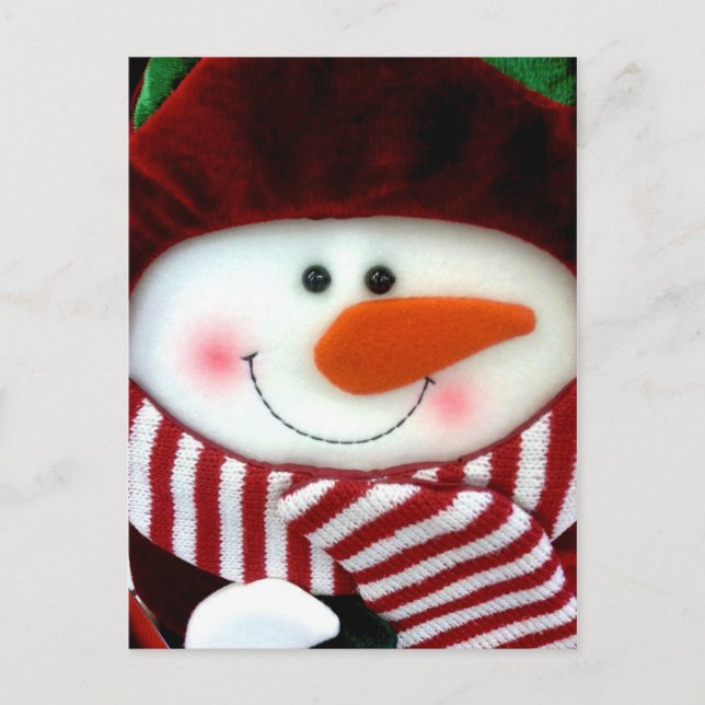 Carte postale Felt Snowman Holiday (Devant)