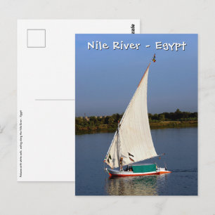 Carte Postale Felucca le long du Nil - Assouan, Egypte