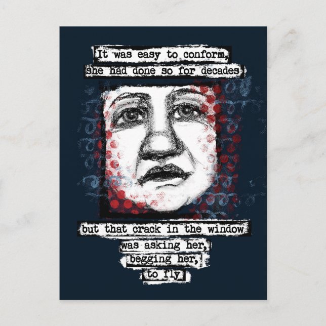 Carte postale Fêlure dans la fenêtre (Devant)