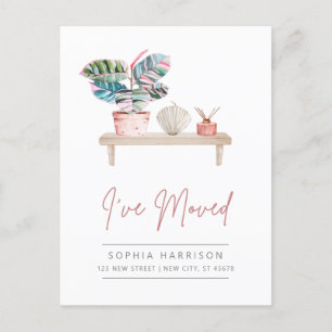 Carte Postale Feminine Modern Moving Faire-part