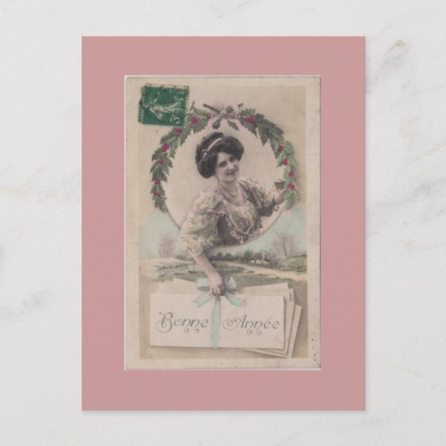Carte postale féminine vintage (Devant)