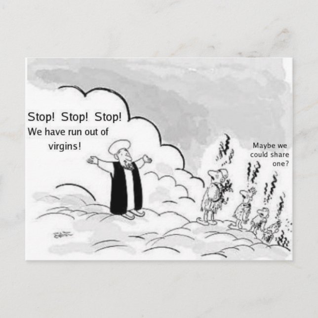 Carte Postale Feminist Cartoon Postcard (Devant)
