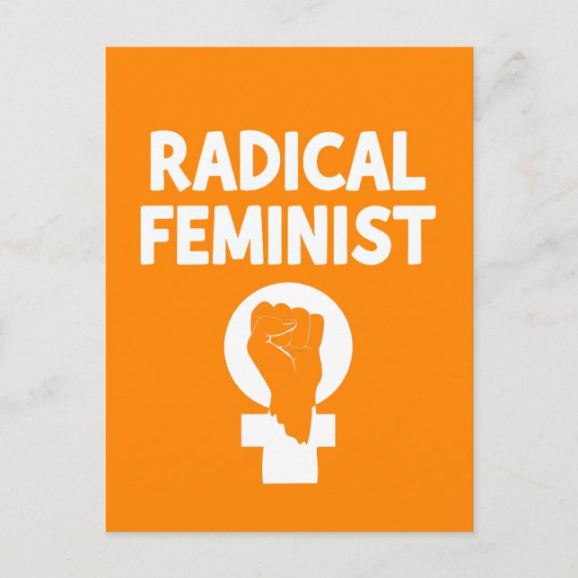 Carte Postale Féministe radicale (Devant)