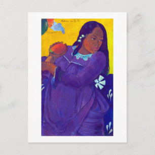 Carte Postale Femme à la mangue, Gauguin