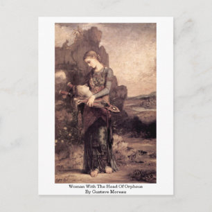 Carte Postale Femme À La Tête D'Orphée Par Gustave Moreau