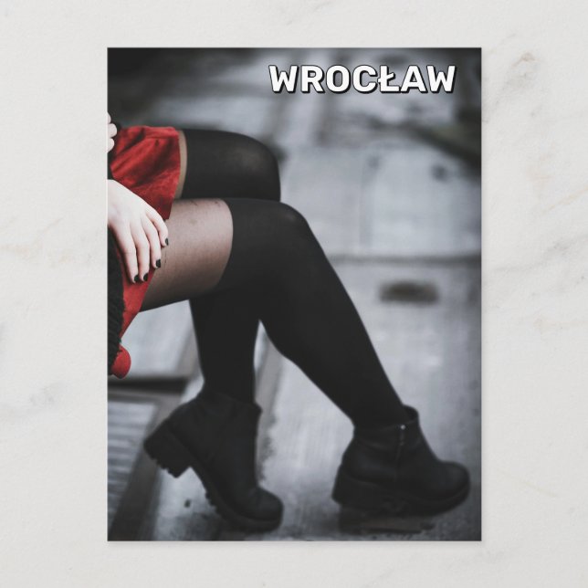 Carte Postale Femme À Wrocław, Pologne (Devant)
