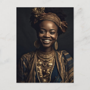 Carte Postale Femme africaine souriante