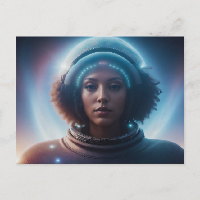 Carte Postale Femme Alien exotique (Devant)