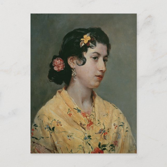 Carte Postale Femme andalouse, 1898 (Devant)