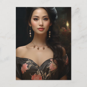Carte Postale Femme asiatique magnifique