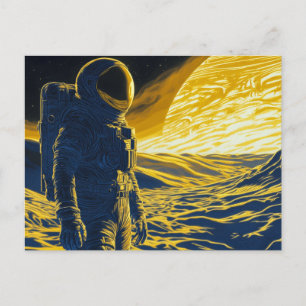 Carte Postale Femme astronaute