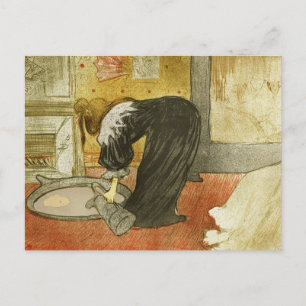Carte Postale Femme au bain par Henri de Toulouse-Lautrec