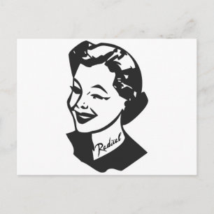 Carte Postale Femme au foyer tatouée - Radical