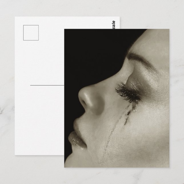 Carte Postale Femme aux larmes (Devant / Derrière)