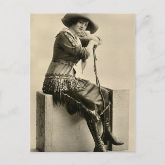 Carte Postale Femme avec frange