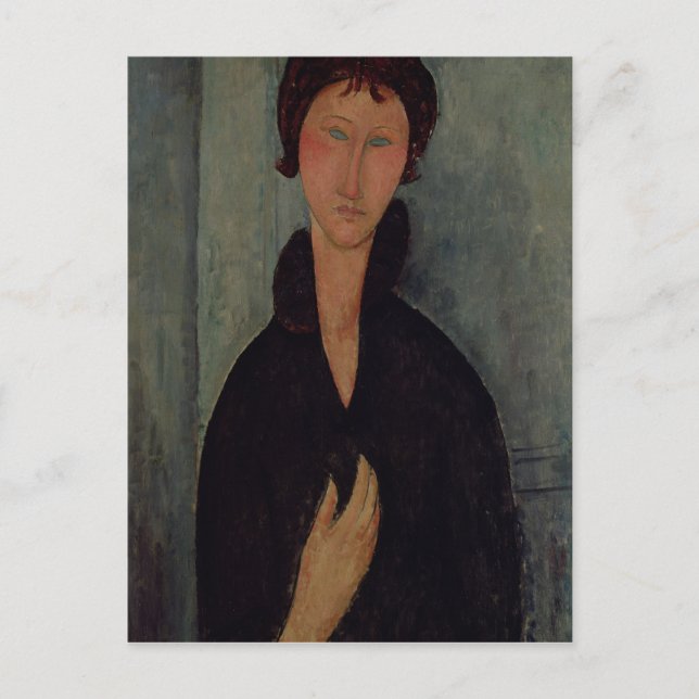 Carte Postale Femme avec les yeux bleus, c.1918 (Devant)