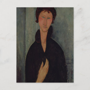 Carte Postale Femme avec les yeux bleus, c.1918