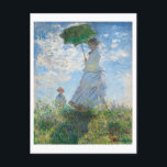 Carte Postale Femme avec Parasol, Madame Monet et Son Fils<br><div class="desc">Peinture impressionniste de paysage par Claude Monet - Chefs d'oeuvre classiques - Claude Monet Impressionniste série - Femme avec un parasol,  Madame Monet et Son Fils</div>