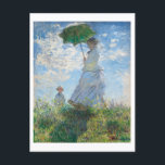 Carte Postale Femme avec Parasol, Madame Monet et Son Fils<br><div class="desc">Peinture impressionniste de paysage par Claude Monet - Chefs d'oeuvre classiques - Claude Monet Impressionniste série - Femme avec un parasol,  Madame Monet et Son Fils</div>