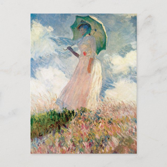 Carte Postale Femme avec un parasol - Claude Monet (Devant)