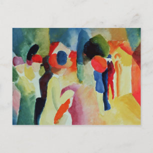 Carte Postale Femme avec une veste jaune, 1913