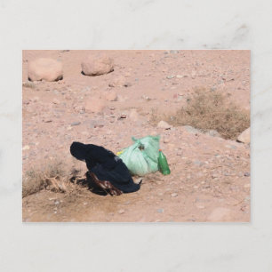 Carte Postale Femme bédouine, Sud Sinaï, Egypte