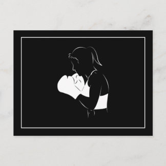 Carte Postale Femme Boxer