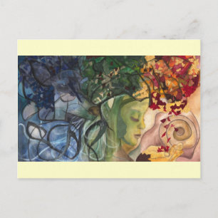 Carte postale: "Femme cerf"