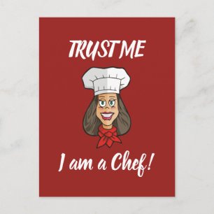 Carte Postale Femme Chef