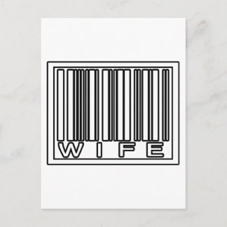 Carte Postale Femme Code-Barres