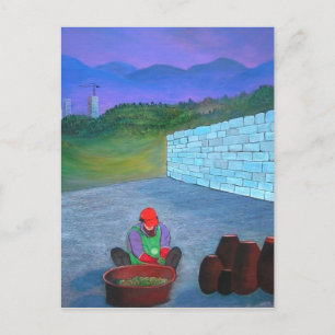 Carte Postale Femme coréenne Kimchi