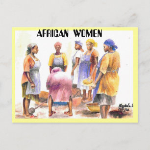 Carte Postale femme d'afrique 2, FEMMES AFRICAINES