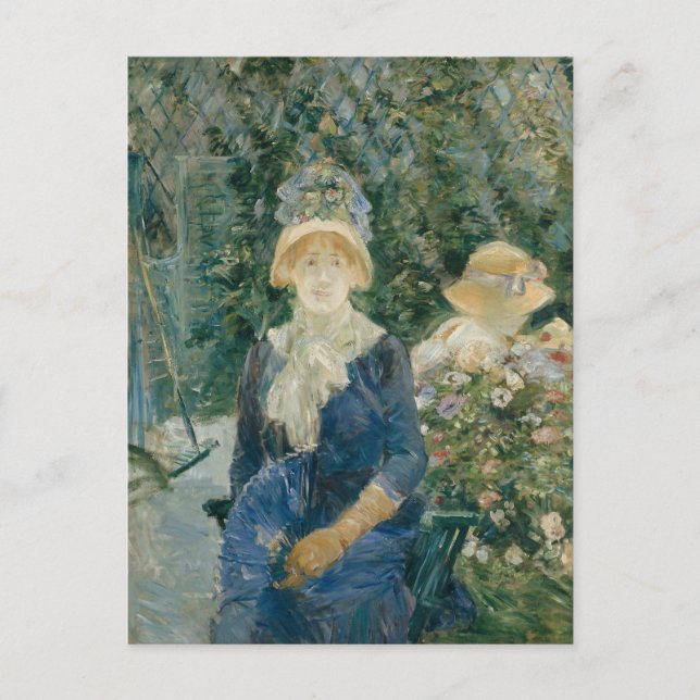 Carte Postale Femme dans un jardin | Berthe Morisot (Devant)