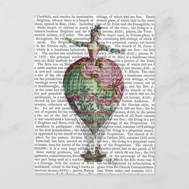 Carte Postale Femme de ballon à air chaud 2 (Devant)