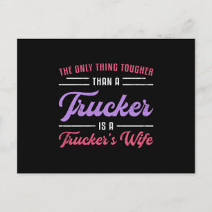 Carte Postale Femme De Camions Plus Touche Qu'Un Camion De Camio