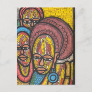 Carte Postale Femme de marché