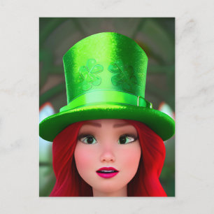 Carte Postale Femme de Red Haired St. Patricks