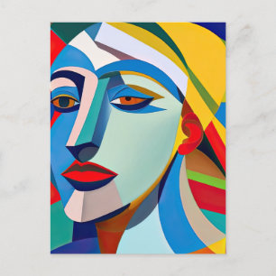 Carte Postale Femme de style d'art moderne Picasso