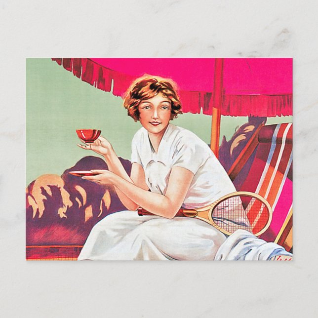Carte Postale Femme de tennis de Phoscao Ad (Devant)