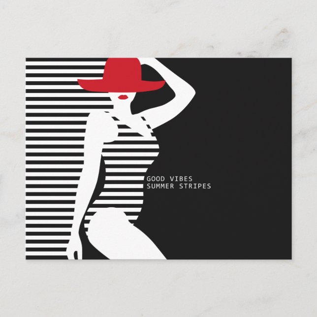 Carte postale Femme d'été (Devant)