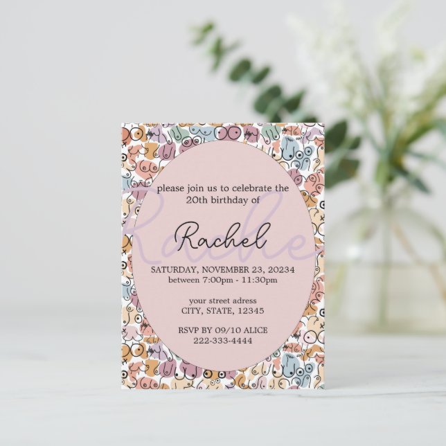 Carte Postale femme drôle féministe (Debout devant)