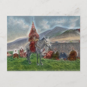 Carte Postale Femme du Kazakhstan