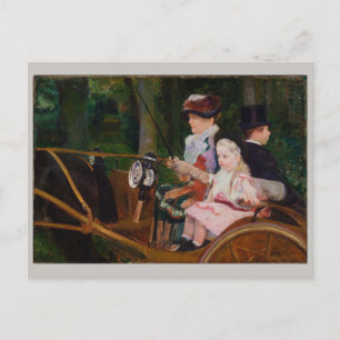 Carte Postale Femme et fille conduisant Mary Cassatt